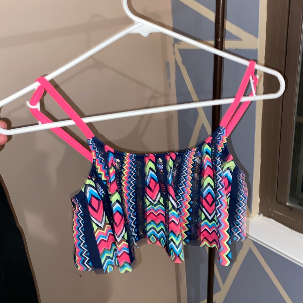 chevron bikini top